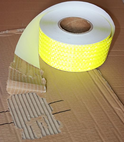 Fluorescent Yellow Reflective Tape Outdoor Waterproof 3 inch, High Visibility - Image 2
