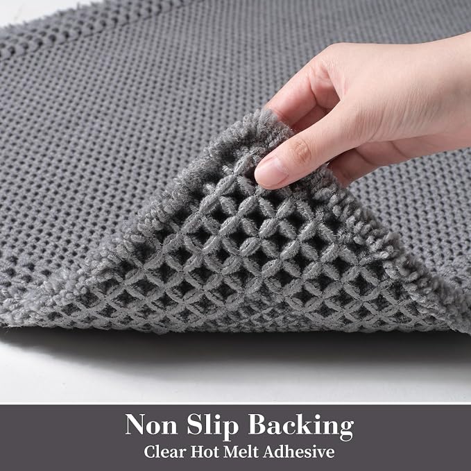 RESARE Waffle Bath Mat for Bathroom, Super Absorbent Bathroom Rugs Non Slip - Image 4