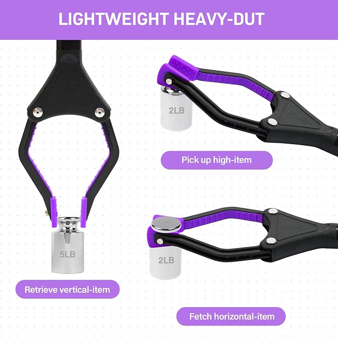 Upgrade 2-Pack Foldable 32" Grabber Reacher Tool, Lightweight Reacher Grabber - Image 4