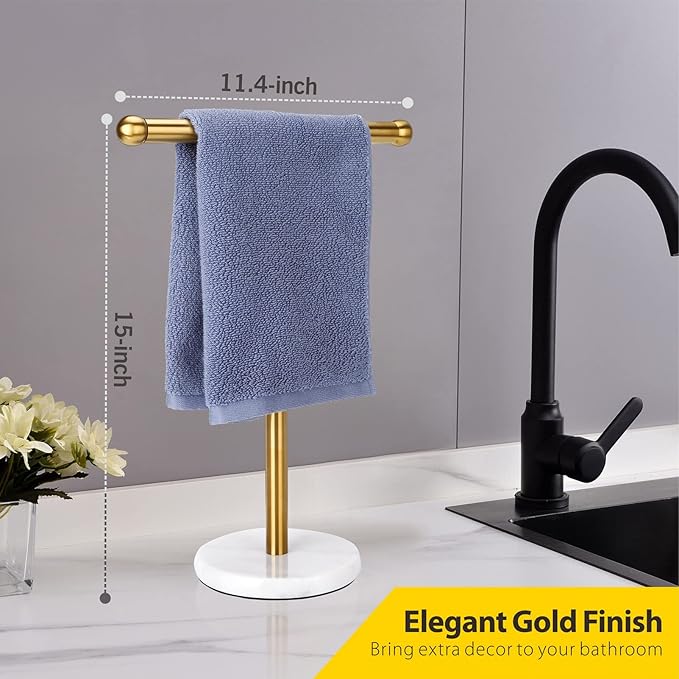 Gold Hand Towel Holder Stand - Image 4