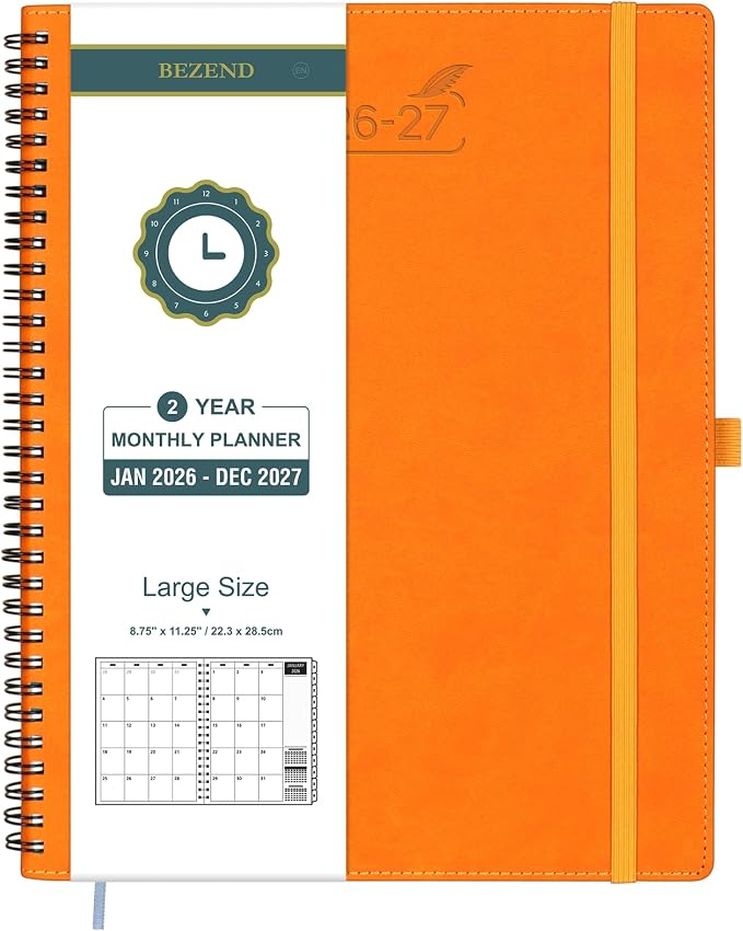 BEZEND Monthly Planner 2026-2027 2 Year Calendar Book by BEZEND