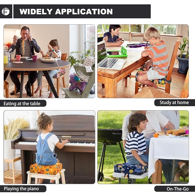 Toddler Booster Seat for Dining Table, Portable Booster Seat for Kitchen Chair - Image 7