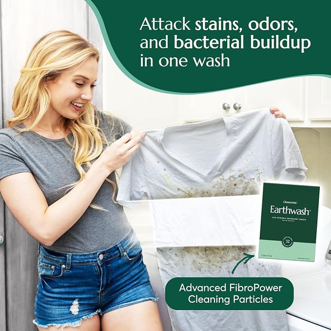 earthwash Laundry Sheets, Scent-Free, The Perfect Plastic Free Detergent Strips - Image 5