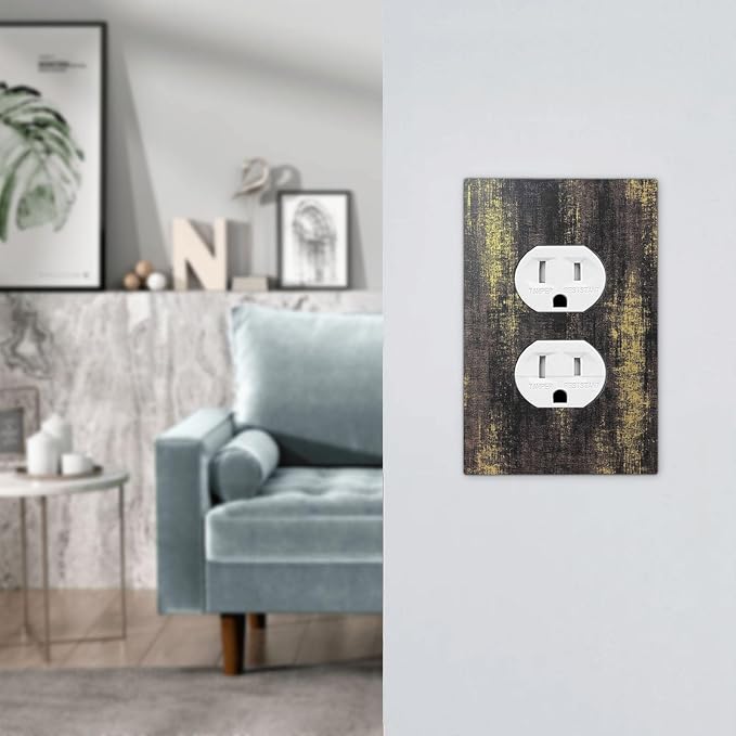 Outlet Covers Vintage Industrial Rusty Metallic 1 Gang Duplex Light Switch - Image 7