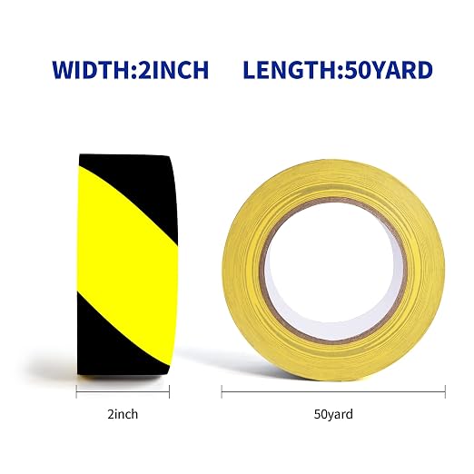 TAPEBEAR Hazard Caution Tape, 2inch x 150 Feet Self Adhesive Warning Tape - Image 6