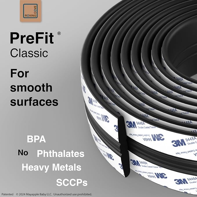 Roving Cove PreFit Furniture Edge Corner Protector, Baby Proofing Bumper Guards - Image 2