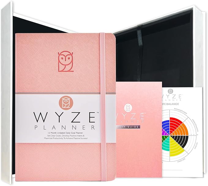 Undated Daily Planner – 1-Year B5 Productivity Organizer by WYZEPLANNER