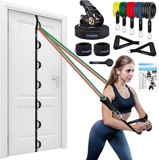 Brebebe Upgrade Door Anchor for Resistance Bands Exercise, Home Gym Workout by Brebebe