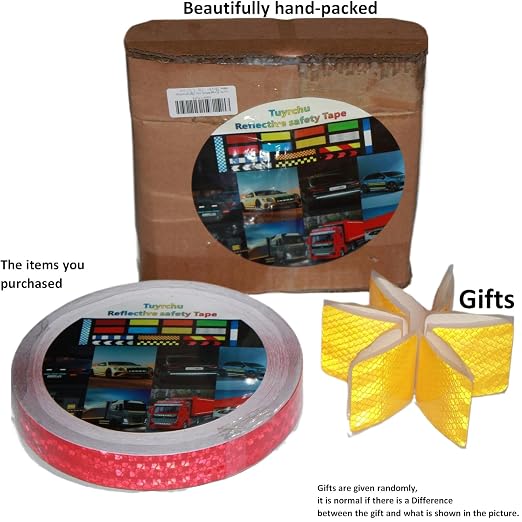 Red Reflective Tape Outdoor Waterproof 1 inch, High Visibility Hazard - Image 4