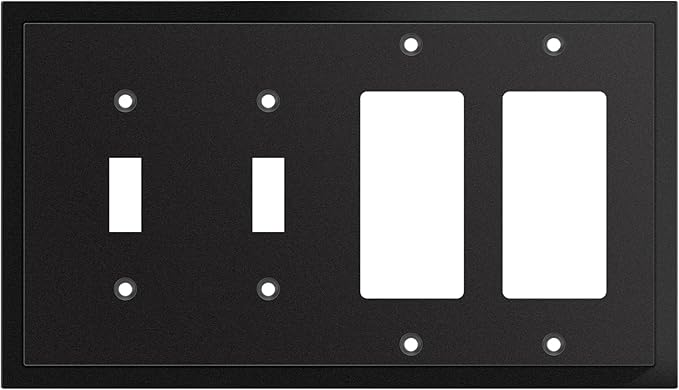 Henne Bery Modern Edge Decorative Wall Plate Switch Plate Outlet Cover by HenneBery