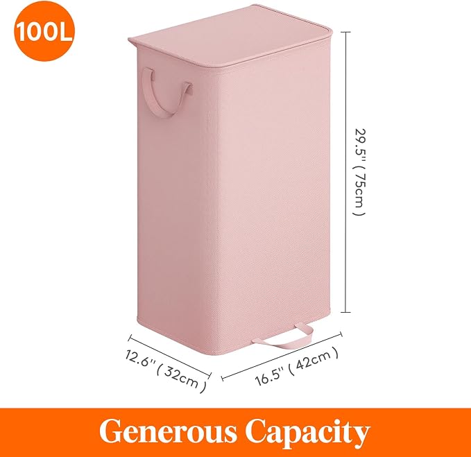 Lifewit Laundry Hamper with Lid and Removable Laundry Bag, Large Collapsible 1 - Field & Grace