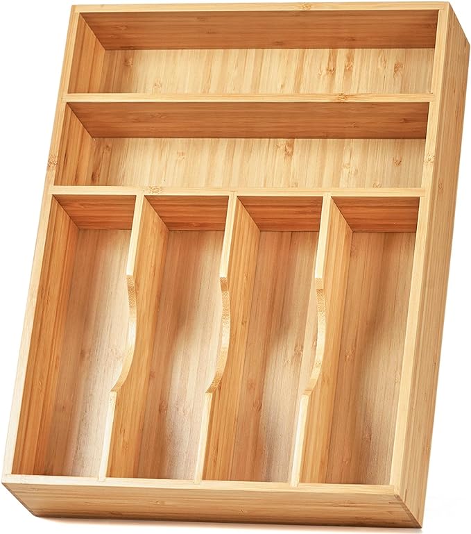 Umilife Kitchen Drawer Organizer, 12 Inch Silverware Utensil Tray Holder by Umilife