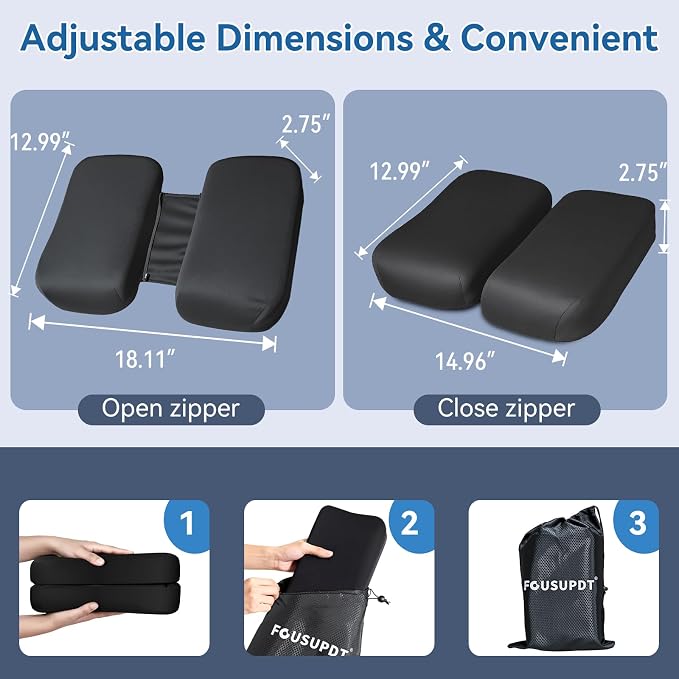 Adjustable Seat Cushion, Memory Foam Office Chair Cushion, Car Seat Cushion - Image 4