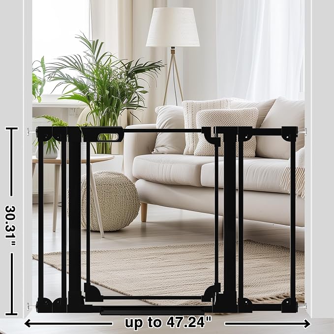 WAOWAO Clear Baby Gate for Stairs Modern Design Acrylic Auto Close Pet Gate - Image 7
