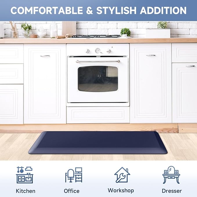 4/5 Inch Thick Kitchen Mat Anti Fatigue Mat Kitchen Rugs Kitchen Decor Non-Slip - Image 7