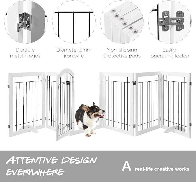 PAWLAND 144-inch Extra Wide 30-inches Tall Dog gate - Image 8
