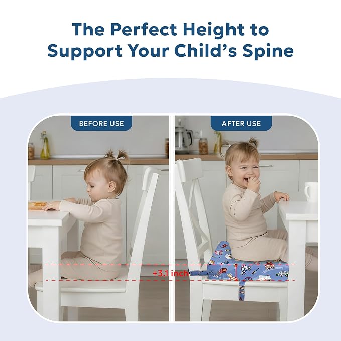 Toddler Booster Seat for Dining Table, Portable Kids Booster Seat - Image 2