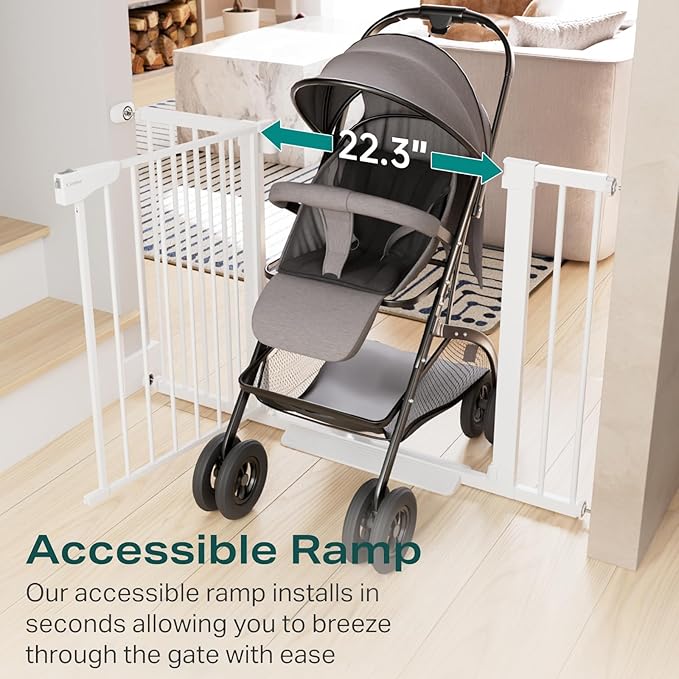 Cumbor 29.7-46" Baby Gate for Stairs, Toddler Safety Essentials for The House - Image 5