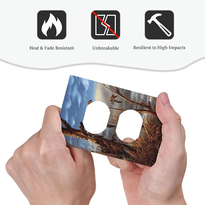 Outlet Covers Hunting Flying Wild Ducks 1 Gang Duplex Light Switch Cover Plate - Image 6