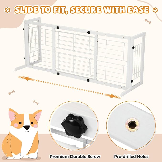 COZIWOW 38" -67" Dog Gate Indoor, Pet Gates - Image 6