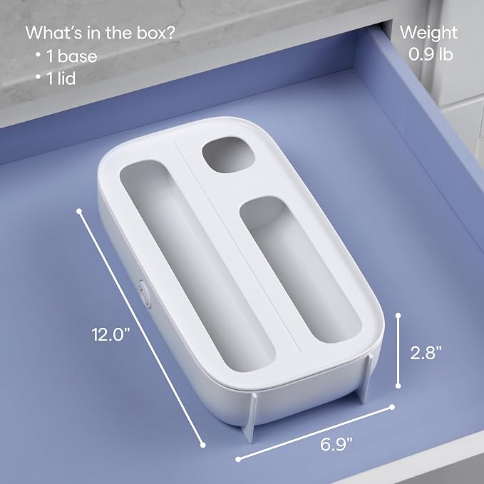 YouCopia StoraBag Drawer Food Bags Dispenser, Plastic Sandwich Bag Organizer - Image 4