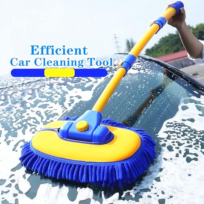Upgrade Car Wash Brush with Long Handle, Car Wash Brush Car Cleaning Brush Kit - Image 6