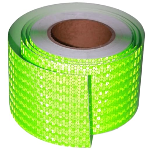 Green Reflective Tape 4 inch Wide, Outdoor Waterproof Hazard Conspicuity by tuyrchu