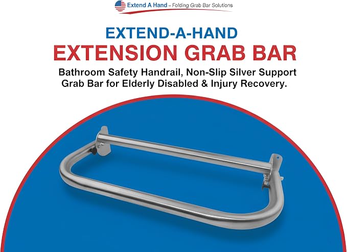 Extend-A-Hand Grab Bar Extension 24"x12"| Heavy-Duty Bathroom Safety Handrail - Image 3