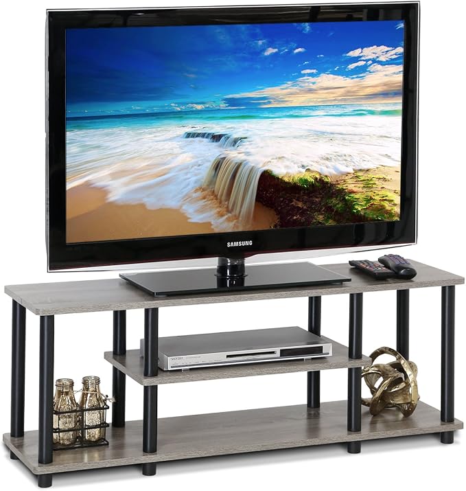 Furinno Turn-N-Tube No Tools 3D 3-Tier Entertainment TV Stand up to 50 inch TV by Furinno-FitsYourSpaceFitsYourBudget