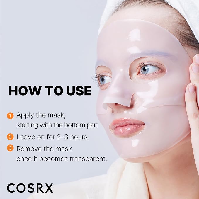COSRX The Alpha-Arbutin Discoloration Care Hydrogel Face Masks Skincare 3 EA - Image 7
