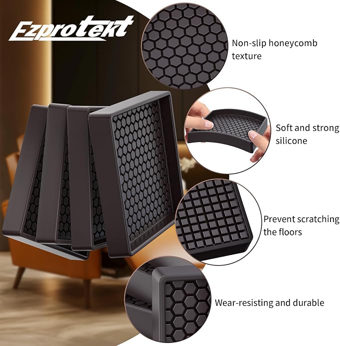 Ezprotekt Non Slip Furniture Pads, Anti Skid Furniture Coasters - Image 3
