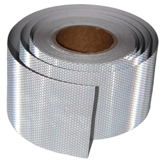 Silverer Reflective Tape 4 inch Wide, Outdoor Waterproof Hazard Conspicuity by tuyrchu