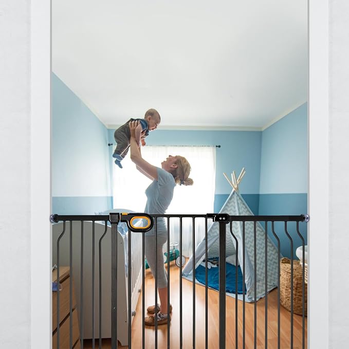 Gate for Baby Indoor 29-57'' Wide, Adjustable Safety Gate for Stairs No - Image 2