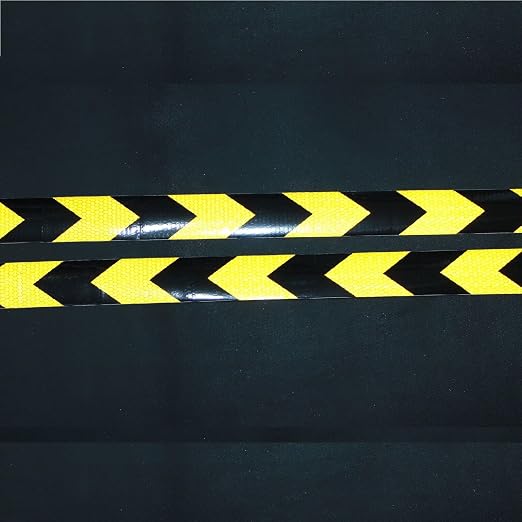 Yellow Black Reflective Tape Outdoor Waterproof 1 inch X 166 feet, High - Image 3