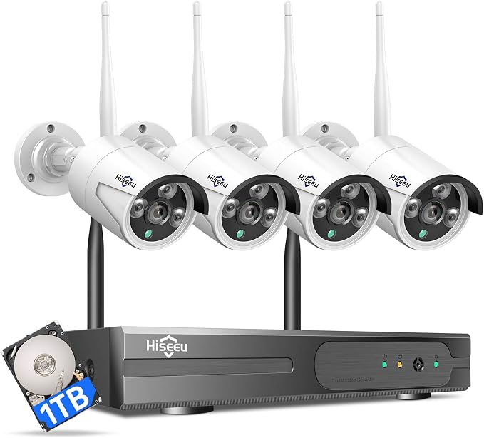 Hiseeu Wireless WiFi Security Camera System, Wired Plug-in Powered, Expandable - Image 12