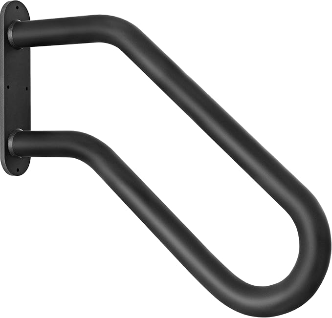 Hand Rails for Outdoor Steps, Exterior 1-3 Steps Handrails, Wrought Iron by ZOOKASE