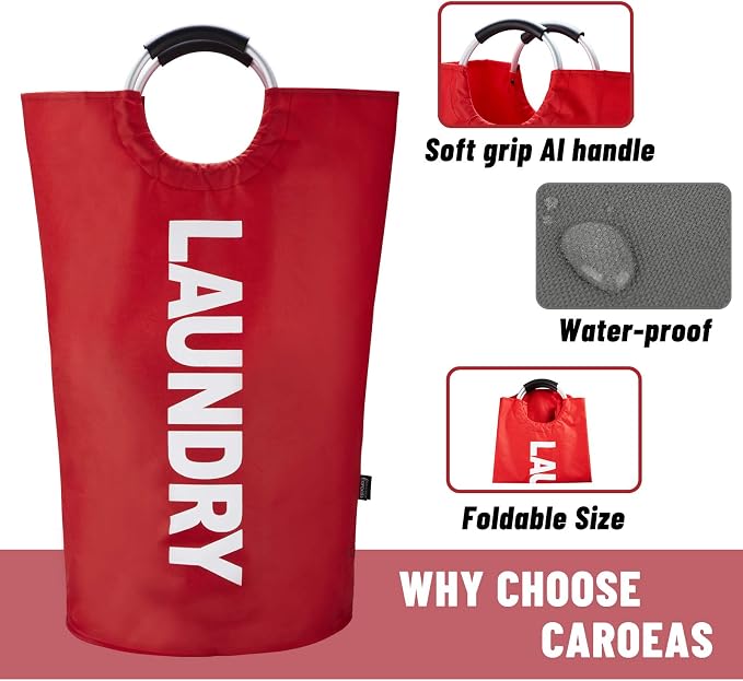 Caroeas 90L Laundry Basket, Waterproof Laundry Hamper, Laundry Bag - Field & Grace