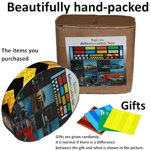 Yellow Black Reflective Tape Outdoor Waterproof 1 inch X 66 feet, High - Image 4