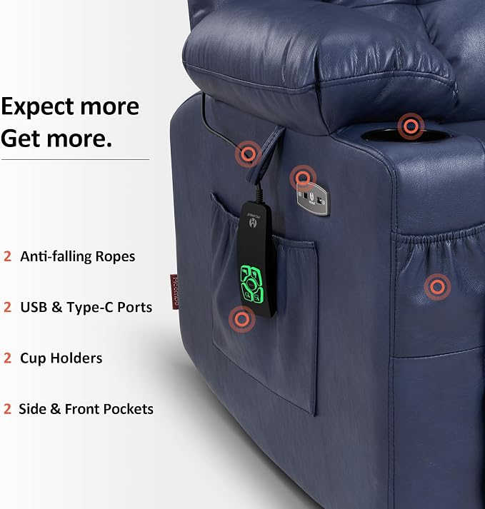 MCombo Dual Motor Large Power Lift Recliner Chair - Image 8