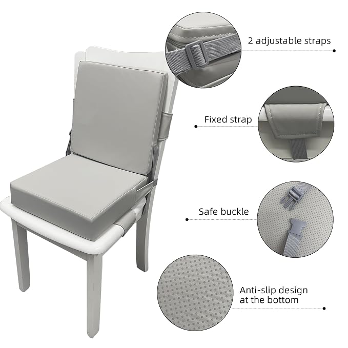 Booster Seat for Dining Table, PU Anti-Scratch Easy Cleaning Kids Toddler - Image 4