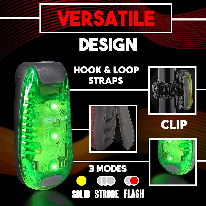 4 Pack LED Safety Light, Clip on Reflective Gear Lights - Image 8