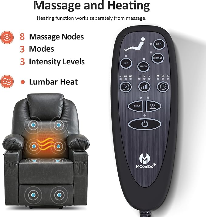 MCombo Power Lift Recliner Chair - Image 7
