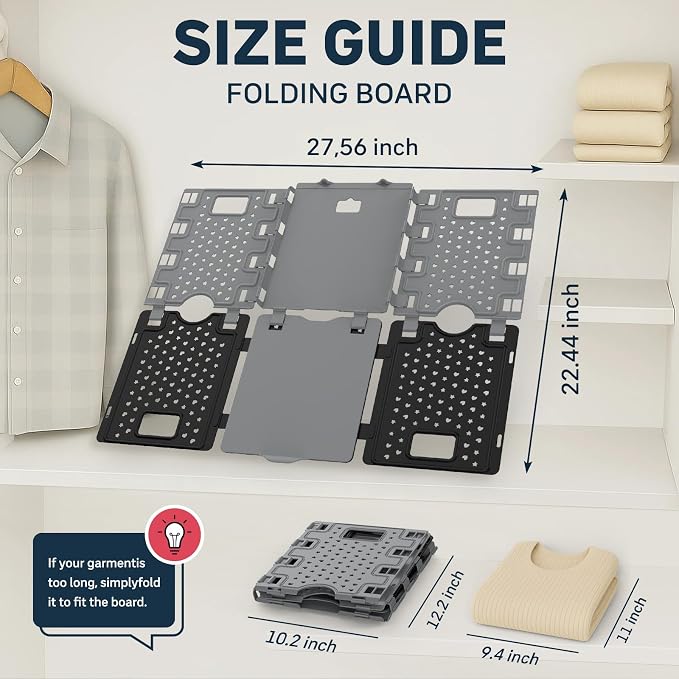 BoxLegend Shirt Folder Board for Clothes Storage, Tshirt Organizer in Closet - Image 5