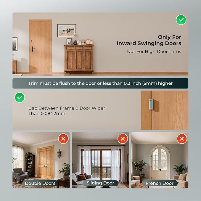 3Pack Home Security Door Reinforcement Lock Childproof, Door Lock - Image 5