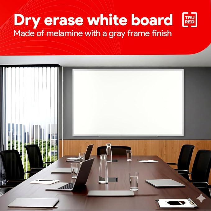 TRU RED Melamine Whiteboard | Dry Erase Board - Image 3