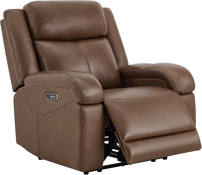 Watson & Whitely Genuine Leather Power Recliner Chairs by WatsonWhitely