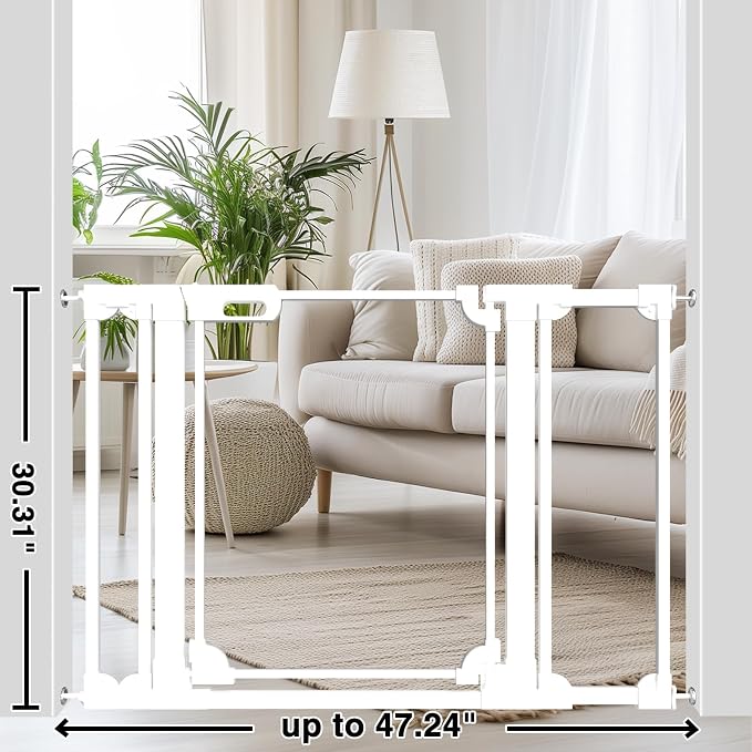 WAOWAO Clear Baby Gate for Stairs Modern Design Acrylic Auto Close Pet Gate - Image 7