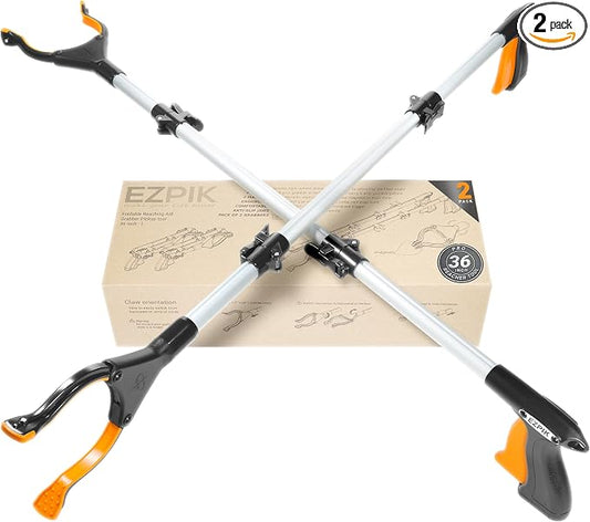 EZPIK® Grip Aid Tool Grabber Reacher + Magnets by EZPIK