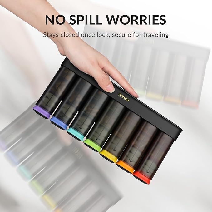 Weekly Pill Organizer 3X a Day, Detachable Pill Box 7 Day, Large 3 Times Daily - Image 3