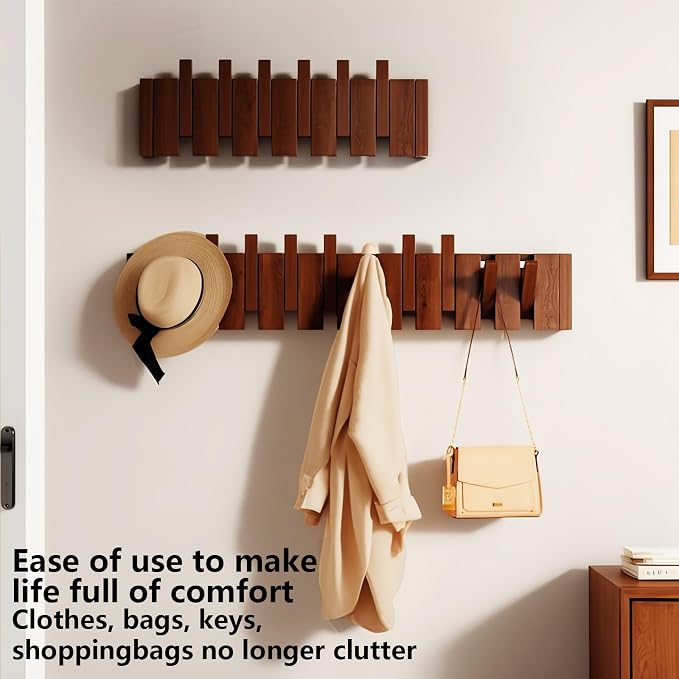 Wall Mounted Piano Key Hanger | Flip Style Hook | Entrance Wall Art Hook - Image 11